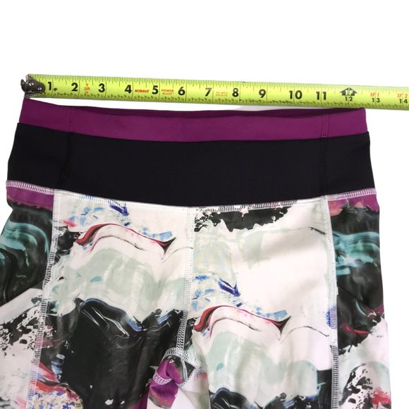 Lululemon Unicorn Tears Legging White Black Pink Size Women's 4, 28" Inseam - Picture 5 of 8